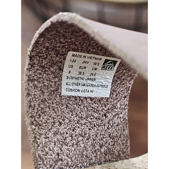 REEF Brown Cushion Vista Hi Platform Sandals Women's Size 8 - Picture 12 of 12